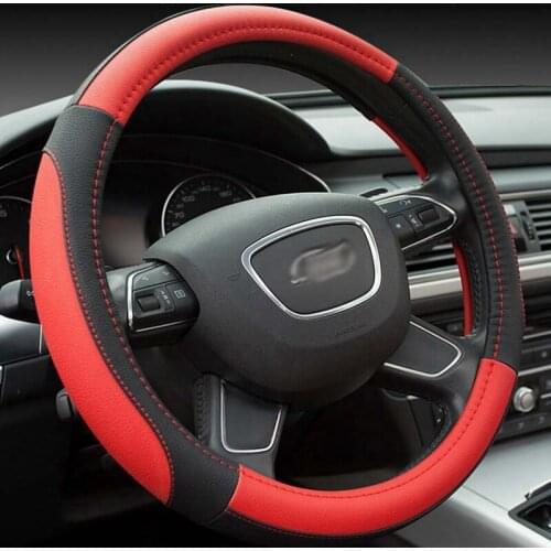 5 colors New steering wheel cover car steering handle case leather direction set auto interior Accessories sports business