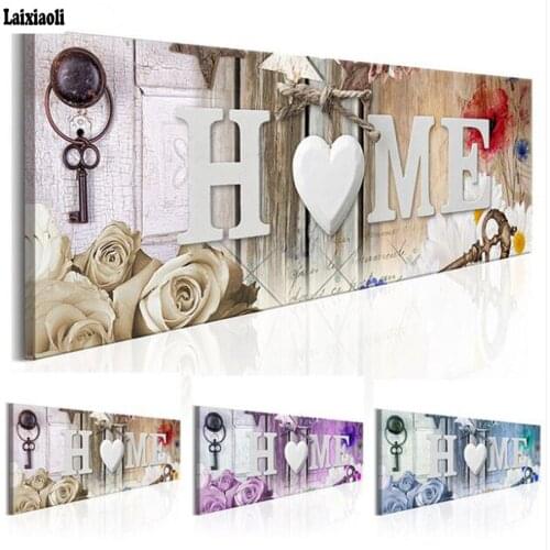 Home Sweet Letter Flowers Diamond Painting Rhinestone 5D DIY Diamond Embroidery,Cross Stitch,Diamond Mosaic Sale,wall Decor gift