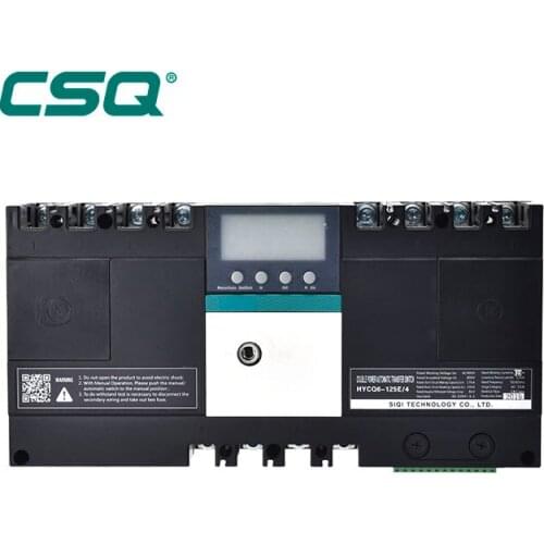 New mcb ac cb class 63a 125a automatic transfer switch ce 4p 3phase double power atse changeover switch manufacturer