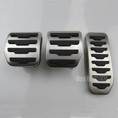 DEE Car Antiskid Accelerator Gas Brake Foot Rest Pedal Pads For Range Rover Evoque Freelander 2 MT,Car Styling Fuel Pedal Covers