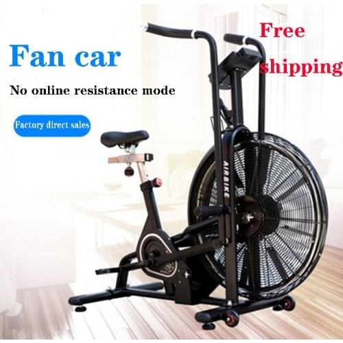 Free shipping 2021 hot sell wind resistance spinning bike gym silent fan car new indoor home aerobic bike exercise bike