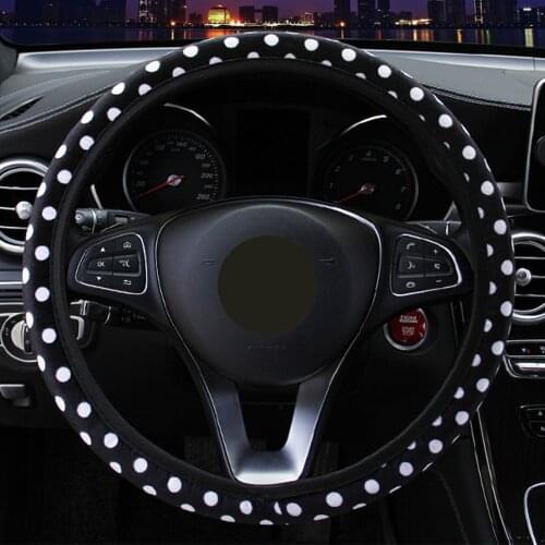 38 Cm 15inch Steering Wheel Cover DIY Wheel Cover Soft Plush Steering-Wheel Car Styling Interior Car Accessories