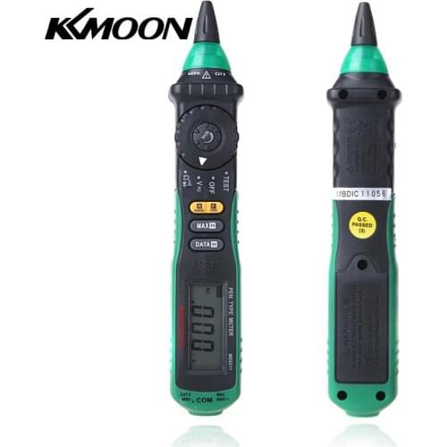 Mastech MS8211 Digital Multimeter Pen-type Non-contact AC Voltage Detector Auto-ranging Test Clip Carrying Bag