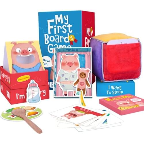 Toi Kids Popular Wooden Paper Early Educational Learning First Role Playing Board Games Toys