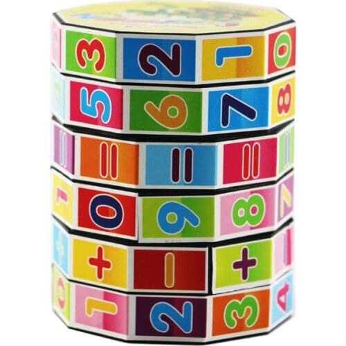 Kindergarten toys gift cylindrical building blocks digital puzzle baby toys children toys rubix cube educational toysmagic cube