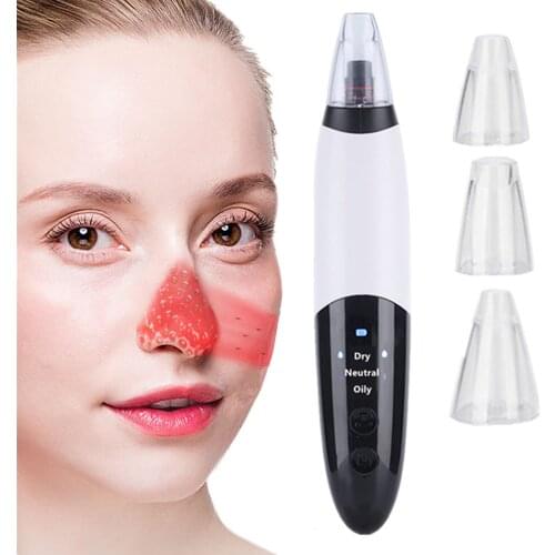 Electric Blackhead Remover Vacuum Extractor Tool Acne Spot Pore Nose Cleaner Skin Care Face Whiteheads Cleaning Suction Machine