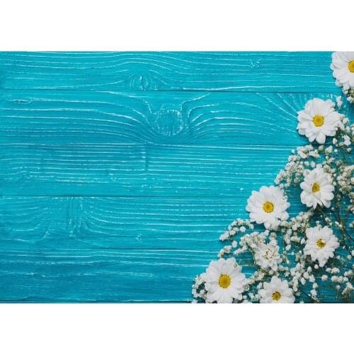 Blue Wooden Board Photographic Backdrop for Photo Shoot Props Child Perfume Cream Gift Photographic Background Photo Shoot