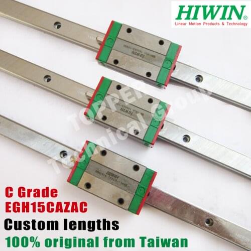 HIWIN Linear guide 3pcs EGR15 350mm, 400mm, 500mm rail + 3pcs EGH15 Guide Block EGH15CAZAC