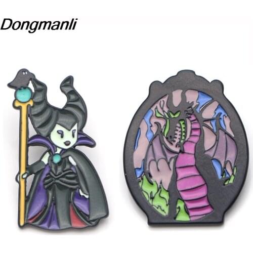 LT248 Witch Queen Anime Figures Enamel Pins Badge Brooch Backpack Bag Collar Lapel Decoration Jewelry Gifts for Friends