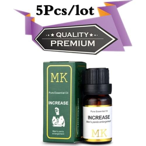 5Pcs New MK Penis enlargement essential oil 10ml Increase Growth Extension Sex Delay Cream For Men Pene Penis Extender Permanent