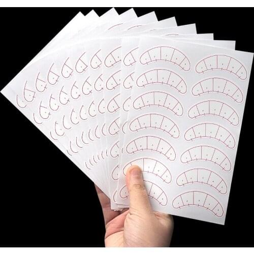 Practice Paper Sticker Eyelash Extension under Eye Patches 70pairs/set False Eyelash Pad Tips Stickers Makeup Tools