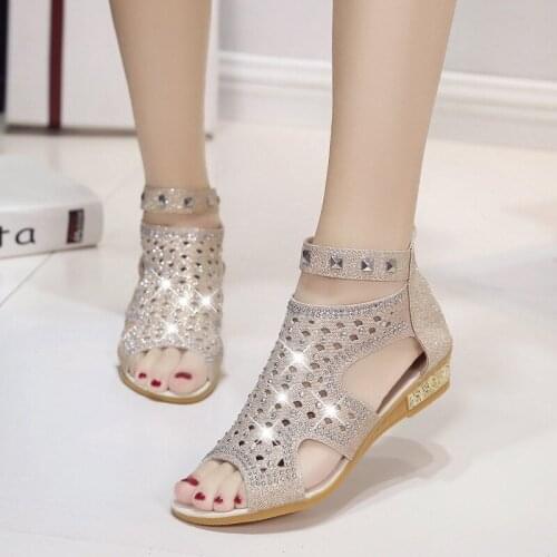 Sandals Women Sandalia Feminina 2021 Casual Rome Summer Wedges Shoes Fashion Rivet Gladiator Sandals Women Sandalia Mujer