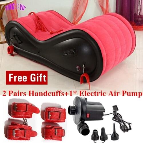 Sex Inflatable Sofa BDSM Bondage Living Room Bed Sex Furniture Chair Adult Sex Toys For Couple Erotic Lazy Muebles Futon Japones