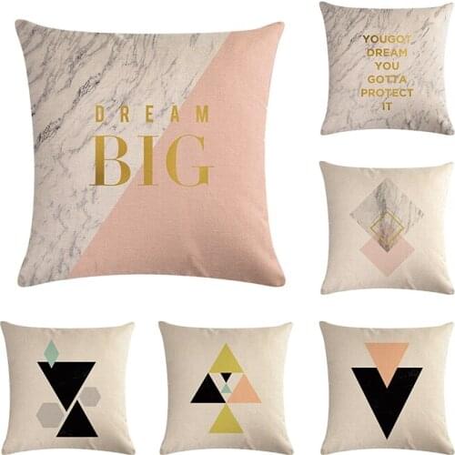Modern Geometry Pillowcase Nordic Minimalism Style Throw Pillow Case Cotton Linen Home Office Decorate Chair Cushion Cover
