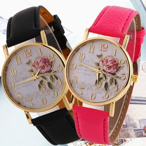 Womens Watch Quartz Analog Wrist Exquisite Alloy Leather Strap Luxury Business Watch With Different Color Numbers relógios 04