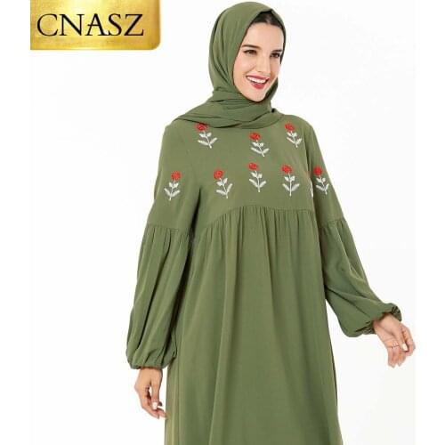 New Fashion Muslim Dress Women Dubai Middle East Abaya Turkey Large Size Musulman Femme Embroidered Muslim Dress For Women