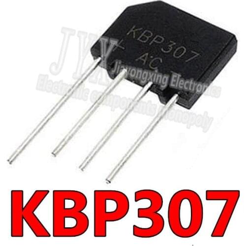10PCS/Lot KBP307 3A 1000V diode bridge rectifier kbp307 Bridge Rectifier Wholesale ZIP-4