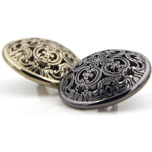 100pcs fashion Palace Style hollow metal buttons overcoat sewing alloy jeans buttons for clothes jeans buttons
