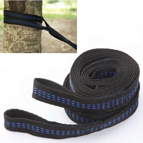 2pcs/set Durable Hammock Straps 200cm Outdoor Adjustable Tree Hanging Aerial Yoga Hammock Straps Rope Belt polypropylene