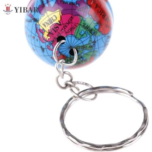 2Pcs Handmade World Map Planet Earth Geography Key Chain World Map Globe Keychain Jewelry Earth Globe Art Pendant Keychains Gift