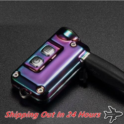 20%OFF NITECORE TINISS Stainless Steel Light Weight Reliable EDC Keychain 380 Lumen CREE XPG2 S3 LED FLASHLIGHT USB Charge Cable