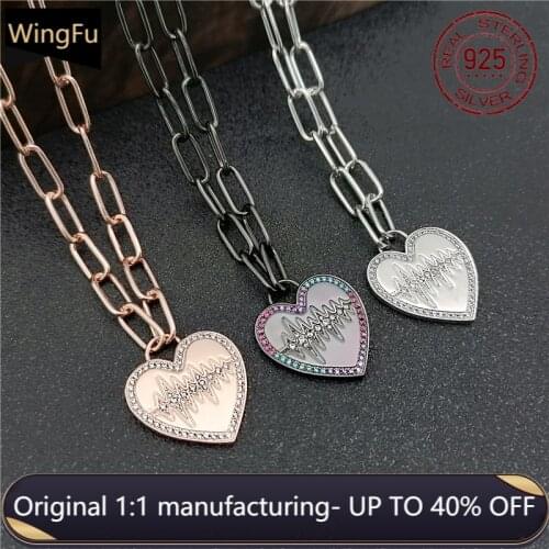 2021. New 925 sterling silver ladies chain necklace gift zircon lock pendant jewelry Monaco trend