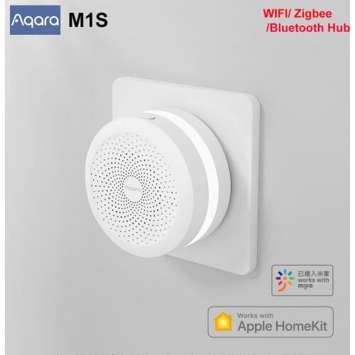 2021 Original Aqara M1S Gateway Hub RGB Led Night Light Wireless Zigbee 3.0 Connect Remote Work For Apple Homekit Mihome App