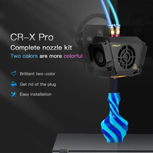 24V CR-X Pro Full Hotend Kit Two-in-one-out Two-color Output Dual Cooling Fan For CR-X Pro Printer Parts