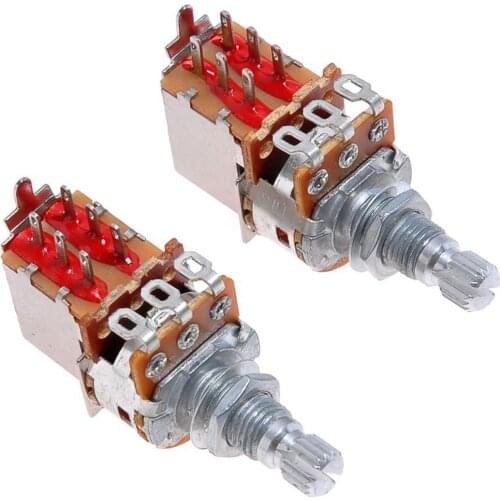 3 pcs Potentiometer B250k Push Pull Switch W/nut & Washer New Gutiar parts