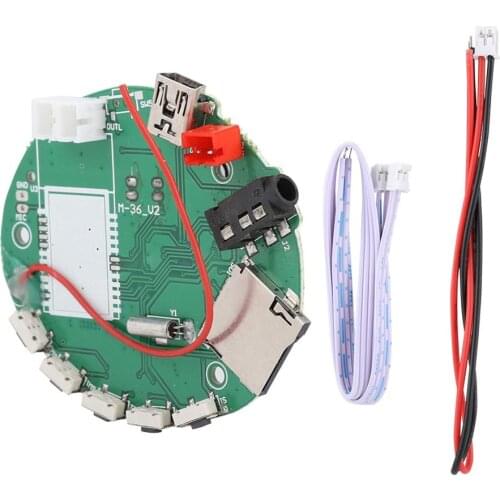 ABS MP3 Decoder PCB Board Support TF/FM/3.5mm Audio Input Electronic Switch Control For Headphone Speaker