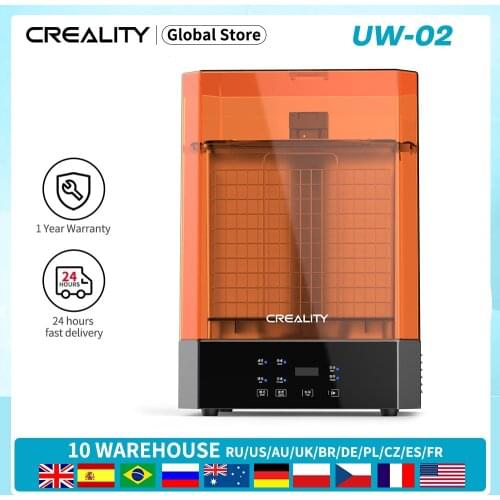 CREALITY 3D Original UW-02 Washing and Curing Machine 2-in-1 for 3D Printers LCD SLA DLP Models Resin Printer