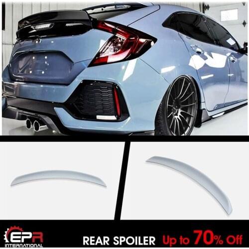 For Honda Civic FK7 FK8 5 Door Hatch back HK type FRP Unpainted Rear Spoiler Wing ducktail Exterior accessories kit