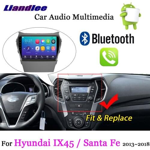 For Hyundai IX45/Santa Fe 2013-2018 Car Android 7.1 Multimedia System Radio Carplay Wifi GPS Navigation HD Touch Screen