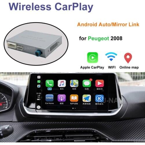 For Peugeot 2008 3008 508 DS5 C4L C4 C3 C5 207 with Android Auto Mirror Link AirPlay Car Play Function Wireless Apple CarPlay