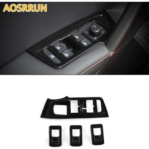 For Volkswagen VW Tiguan 2017 2018 2019 Interior Decoration Door Window Switch Cover Trims Car Accessories Car-styling
