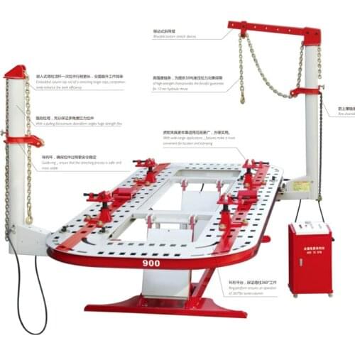 1050mm Height Electric Control 5 Rows Hole Auto Body Repairing System Fully Enclosed Hydraulic Control System