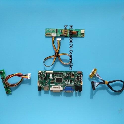 For LQ164M1LD4C 1920X1080 Controller board Screen panel 16.4" LCD 1 Lamps VGA HDMI DVI Monitor Kit DVI 30pin LVDS kit diy