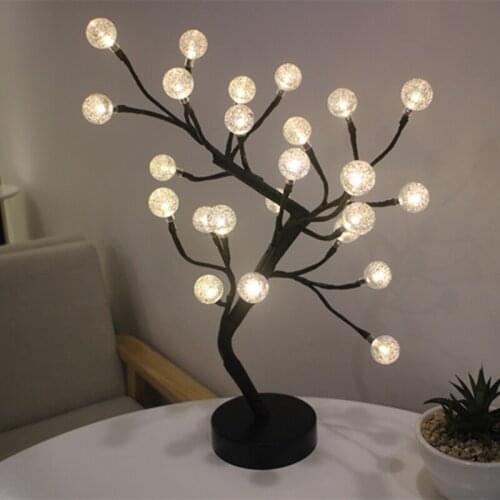 Creative gift personality cherry blossom romantic night light wedding decoration table lamp net red bedroom room lamp WF1111347