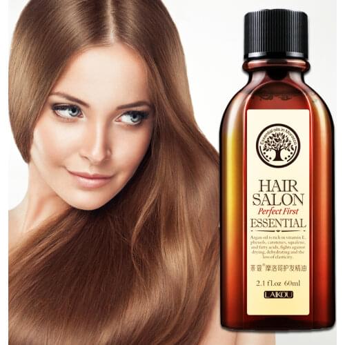 Morocco Argan Oil 60ML Moisturizing professional dry damaged hair maintenance keratin Repair Treatment hair mask