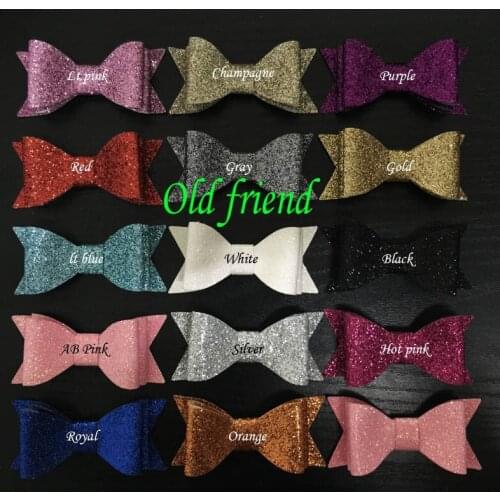 Cute Double Layer Hair Gltter Bows, hair ribbon bows, hair accessory 80pcs/Lot Free shipping