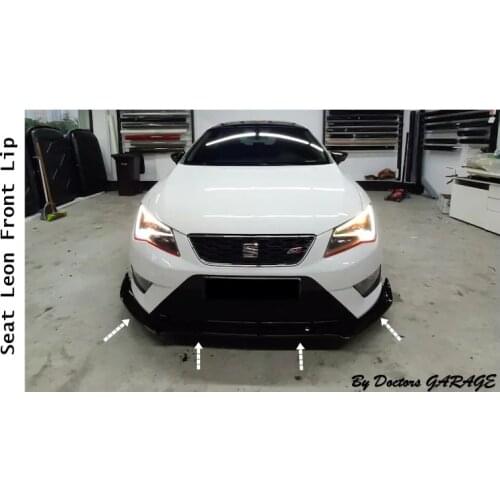 Front Bumper Attachment Seat Leon 2013-2019 Front Lip Diffuser Universal Car Auto Accessory Car-styling 3 Pcs Body Kit Ornament