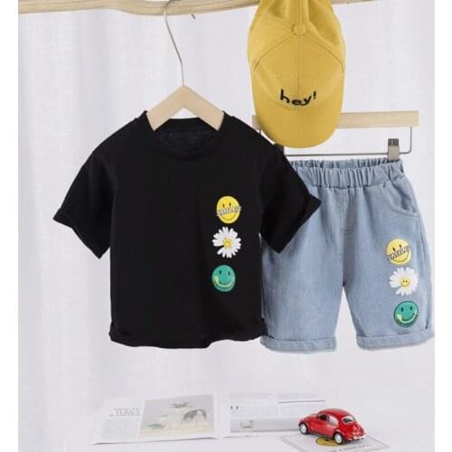 Summer New Kids Clothing Sets Print Childrens Clothing Casual Baby Boys Clothes T-Shirt+Shorts 2 Pcs Children Clothes Boy 1-4 Y
