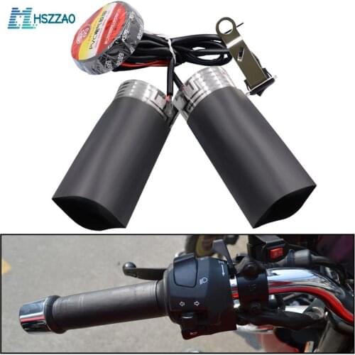 NEW 2 Pcs 12V PET metal heating film Heated Grips Inserts Handlebar Hand Warmers For Universal Grip ATV Motorcycle
