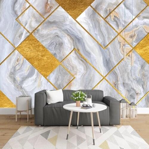 Custom Photo 3D Geometric Marble Large Mural Creative Art Bedroom Sofa Living Room TV Background Wall Papers Home Decor Modern