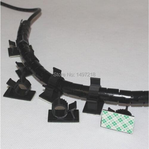 Wholesale 20PCS/Lot AP-1720 3M Self Adhesive Car Cable Clips Cable Drop Wire Holder to fix Car Charger Cable Clamp Free Shipping