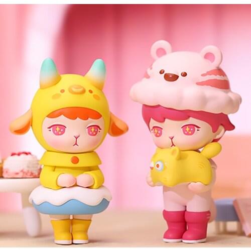POP MRAA Bunny Chinese Zodiac Pop Art Blind Box Toy Caja Ciega Blind Bag Doll Cute Kawaii Desk Model Girl Gift Mystery Box