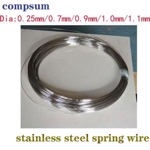 304 Stainless Steel Spring Wire 0.4/0.5/0.6/0.7/0.8/1/1.2/1.5/1.8/2mm Spring hard Steel Wire