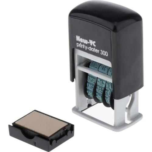 Self-Inking Date Stamp Office Stationary Stamp H-4mm Great for Receiving
