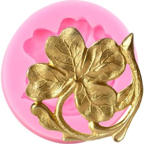 Four Leaf Clover Silicone Mold DIY Party Fondant Leaves Cake Decorating Tools Chocolate Gumpaste Moulds Candy Resin Mould