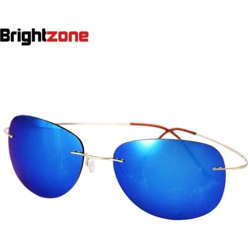 Bright 2019 Bestseller Ultra-light Rimless Titanium Polarized Sunglasses Men Women Driving Brand Sun Glasses Shade Oculos De Sol